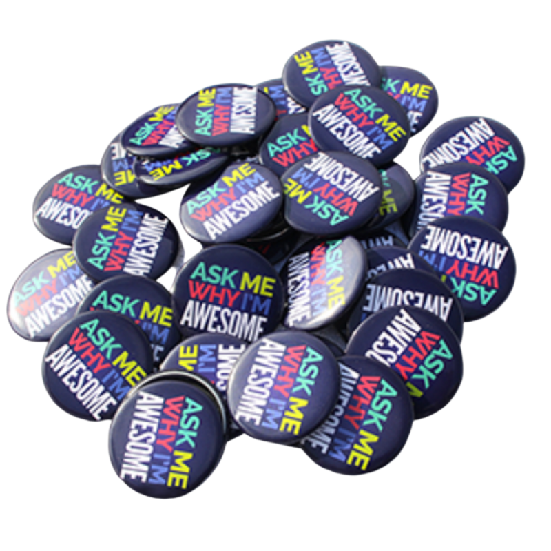 Ask Me Why I'm AWESOME Buttons 30 ct.